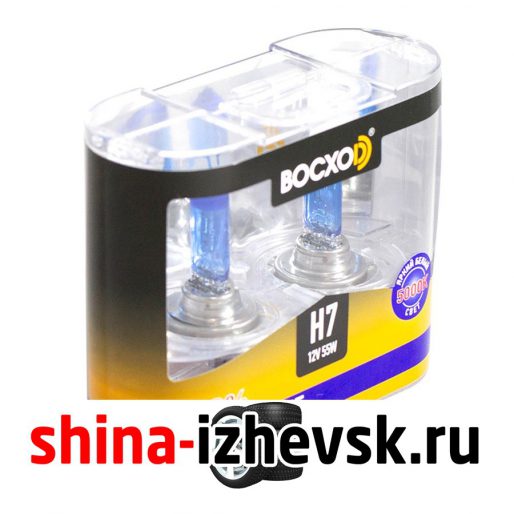 Лампа галогеновая BocxoD — H7-55 Вт-5000К, 2 шт. в Ижевске